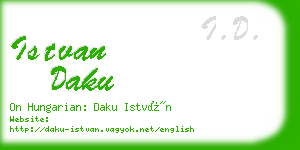 istvan daku business card